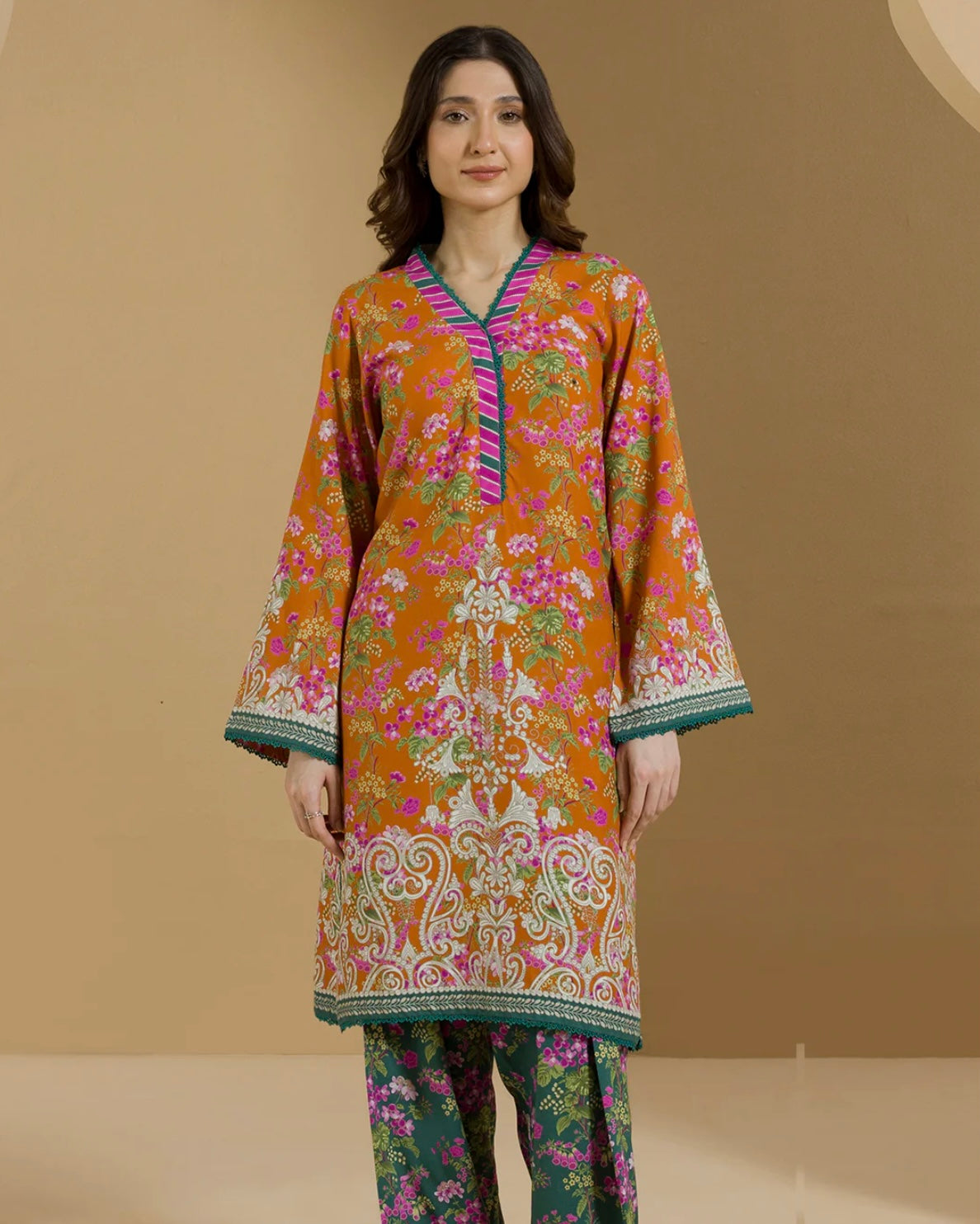 Zellbury | Printed Linen 2pc | Design 87