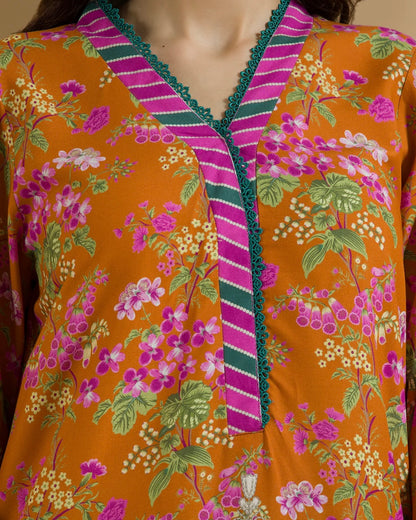 Zellbury | Printed Linen 2pc | Design 87