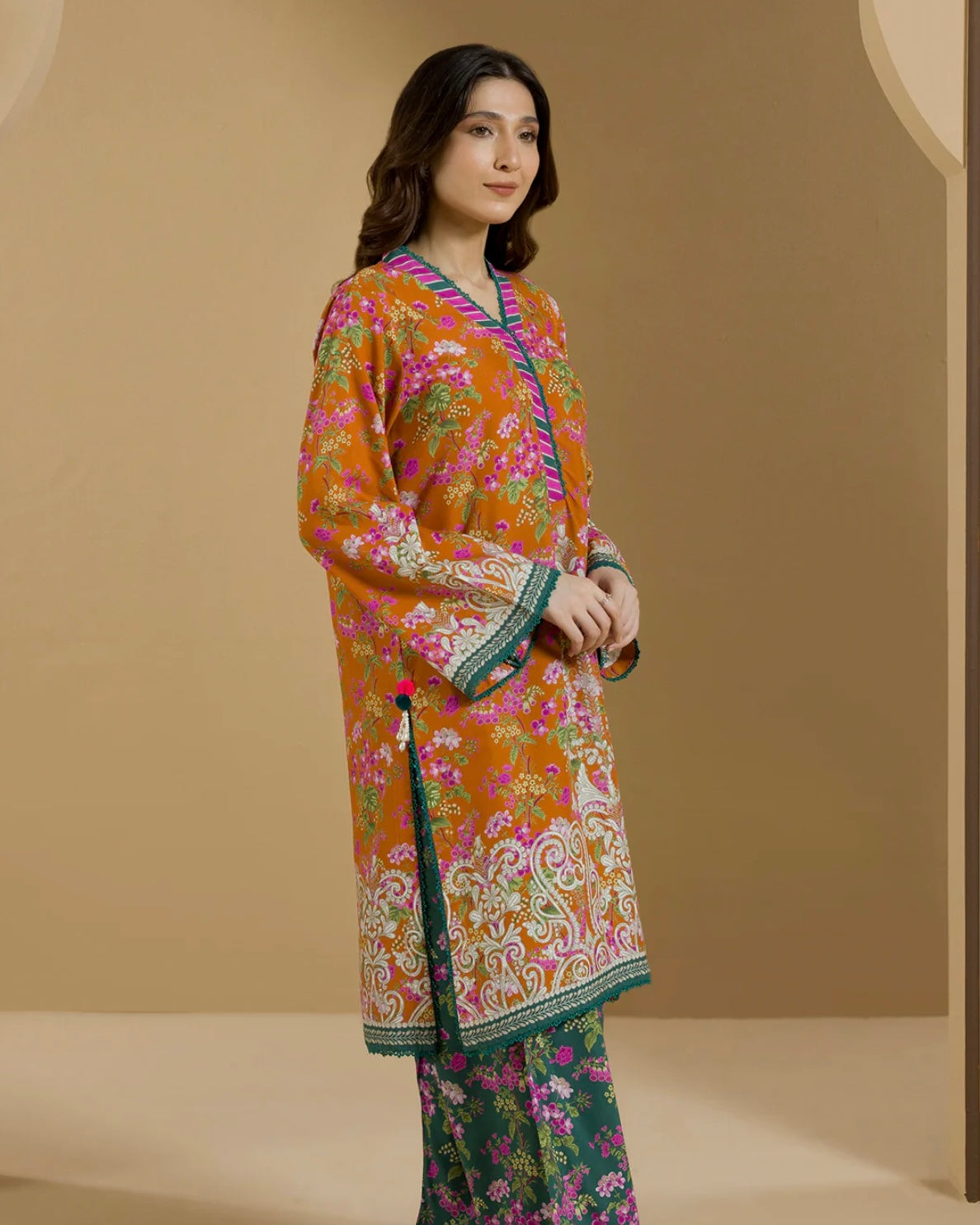 Zellbury | Printed Linen 2pc | Design 87