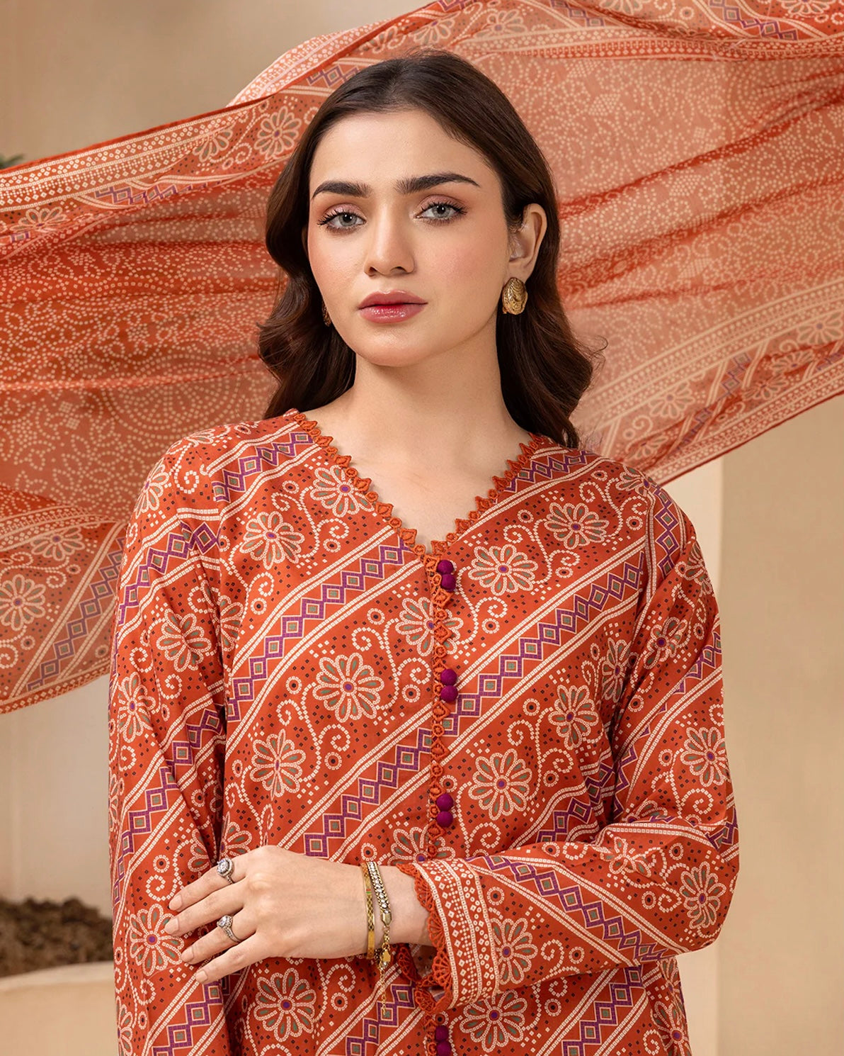 Zellbury | Printed Lawn 3pc | Design 880