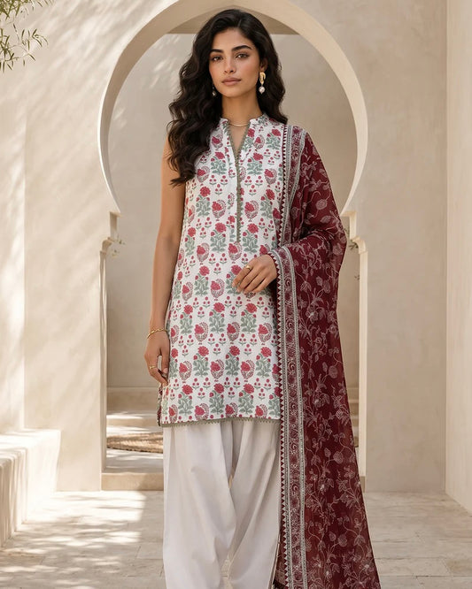 Zellbury | Printed Lawn 3pc | Design 885