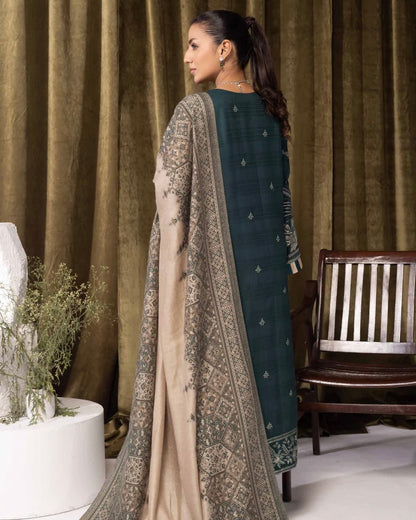 Johra Zofia | Emb Marina with Wool Shawl | Design 893