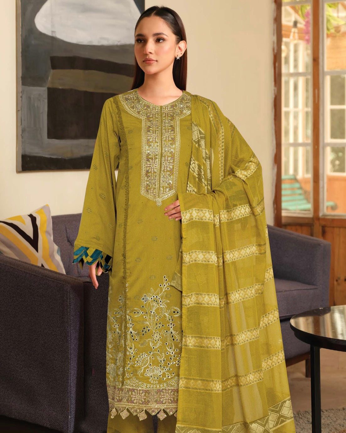 Johra Feeha | Embroidered Jacquard Lawn | Design 895