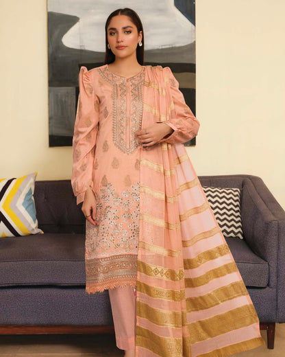 Johra Feeha | Embroidered Jacquard Lawn | Design 898