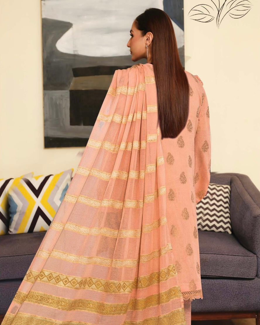 Johra Feeha | Embroidered Jacquard Lawn | Design 898