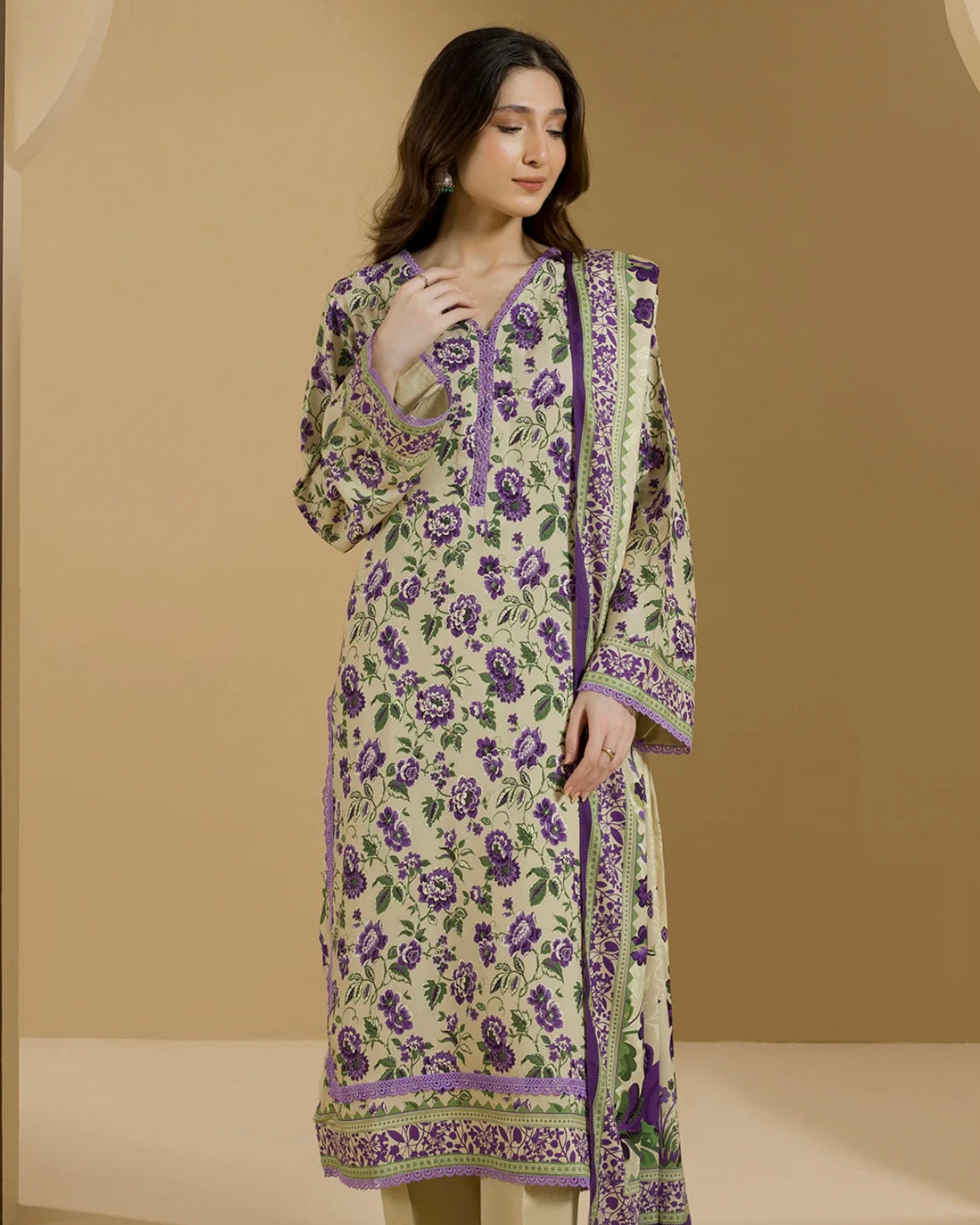 Zellbury | Printed Linen 2pc | Design 89
