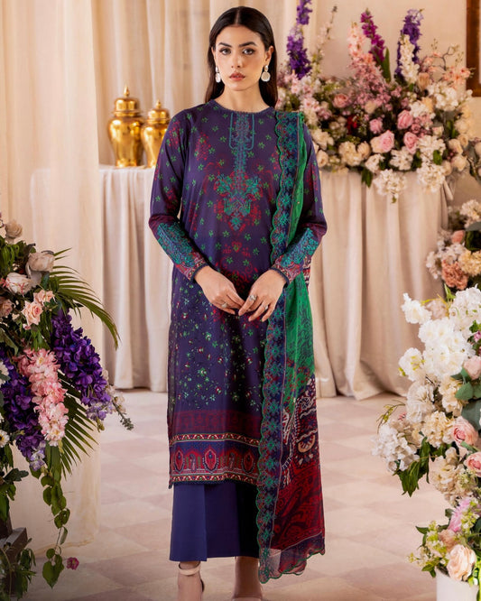 Rang Pasand by GullJee | Design 8 | Embroidered Lawn 3pc