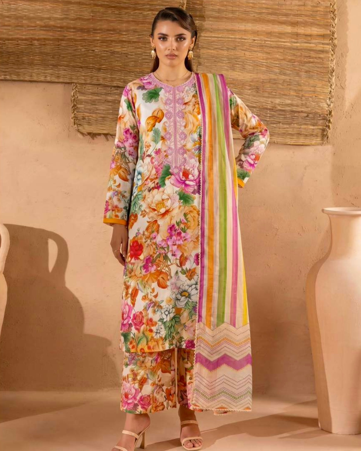 GullJee Printkari | Embroidered Printed Lawn | Design 8