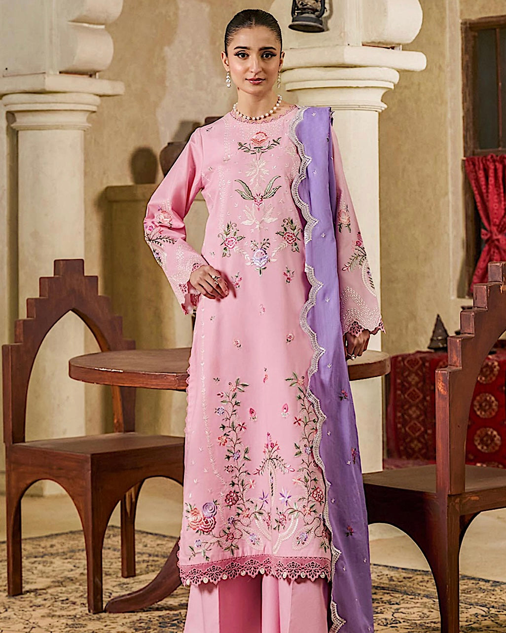 RajBari Raha | Premium Festive Lawn | Design 8