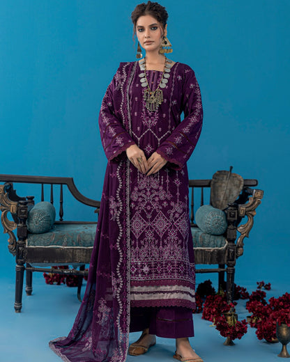 Palwasha Pakeeza | Emb Viscose with Emb Chiffon Dupatta | Design 8