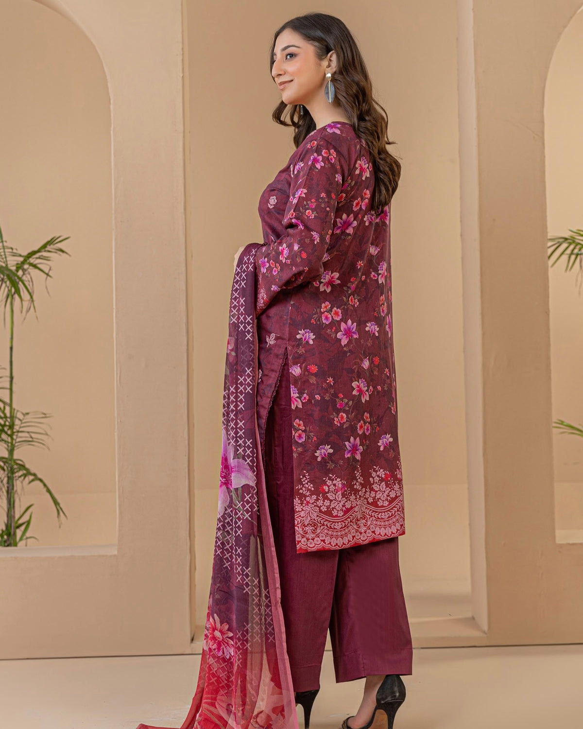 Palwasha Dastak | Embroidered Printed Viscose | Design 8