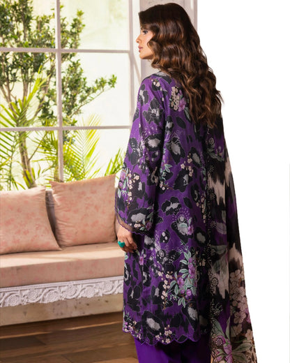 GullJee Rang Pasand | Embroidered Printed Lawn | Design 8