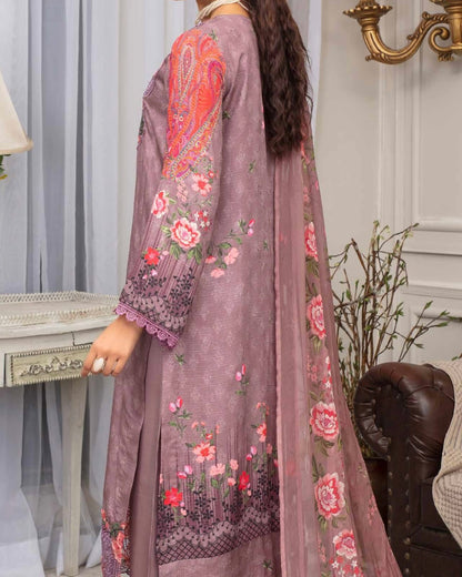 Gullerukh Pleasing | Embroidered Self Jacquard Viscose | Design 8