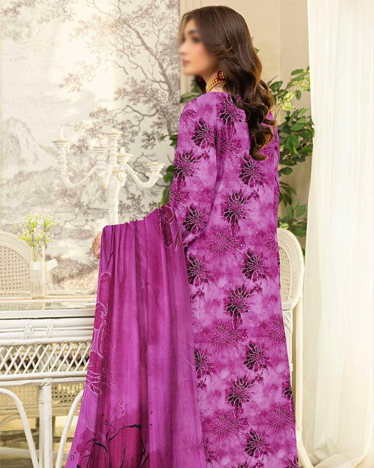 Fantak Batik | Embroidered Printed Karandi | Design 8