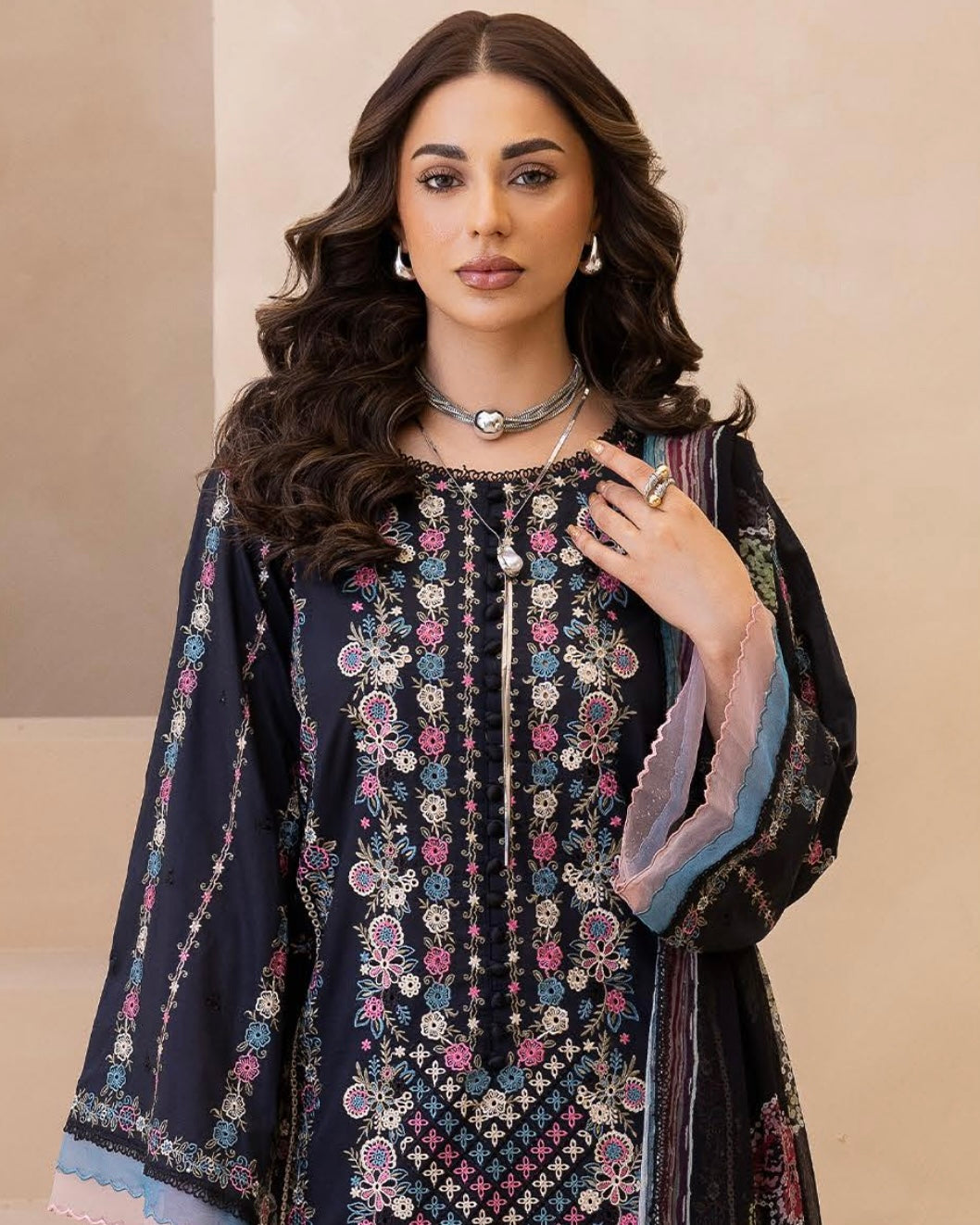 GullJee Sitara Noor | Embroidered Lawn | Design 8