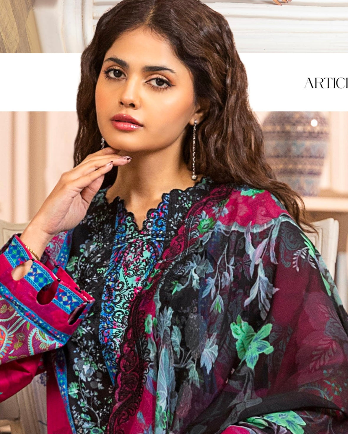 GullJee Morja | Embroidered Lawn | Design 8