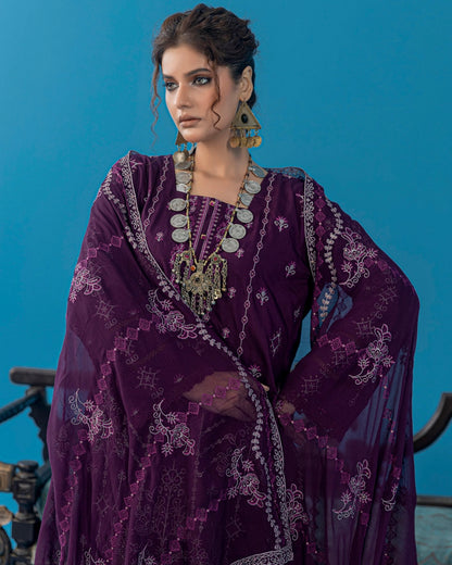 Palwasha Pakeeza | Emb Viscose with Emb Chiffon Dupatta | Design 8
