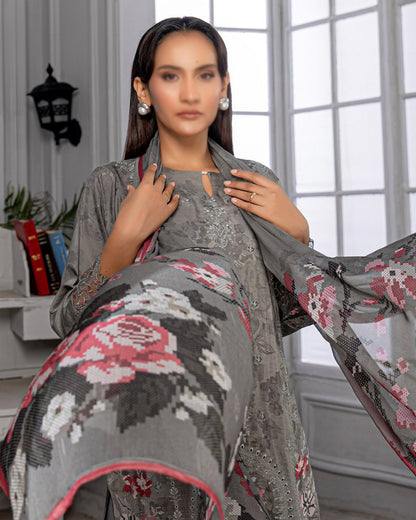 Fantak Grace | Embroidered Printed Viscose | Design 8