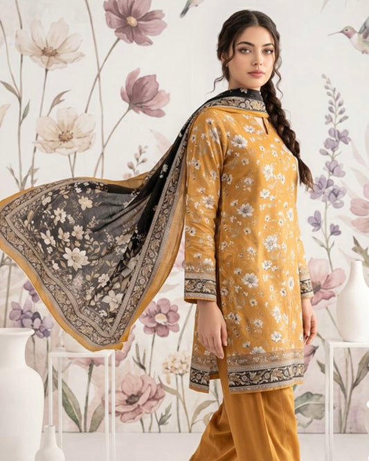 Regalia Salina Vol 20 | Printed Lawn 3pc | Design 9