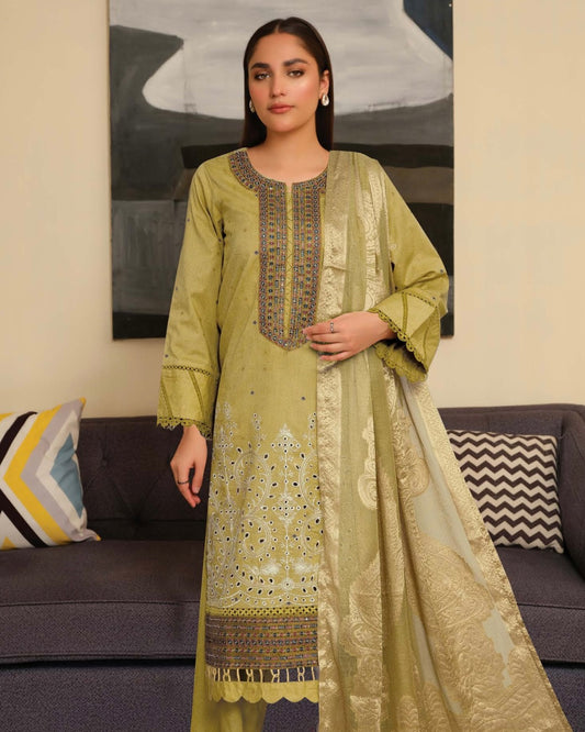 Johra Feeha | Embroidered Jacquard Lawn | Design 901