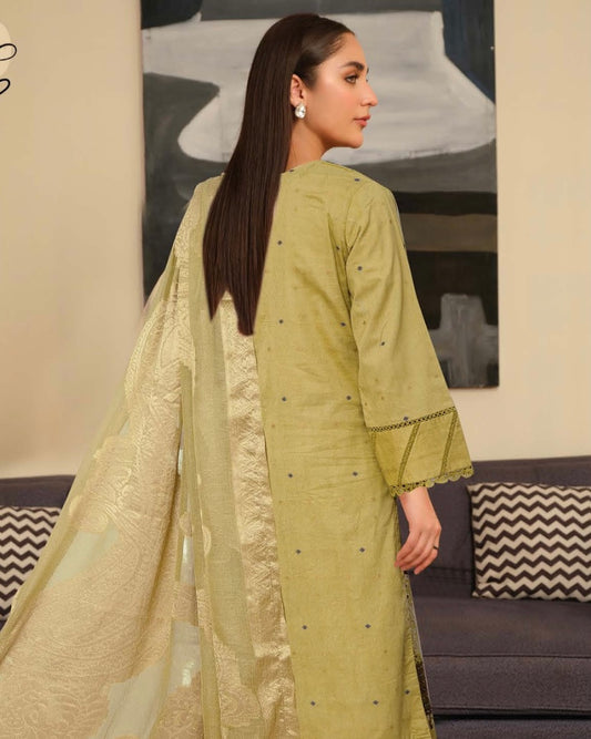 Johra Feeha | Embroidered Jacquard Lawn | Design 901