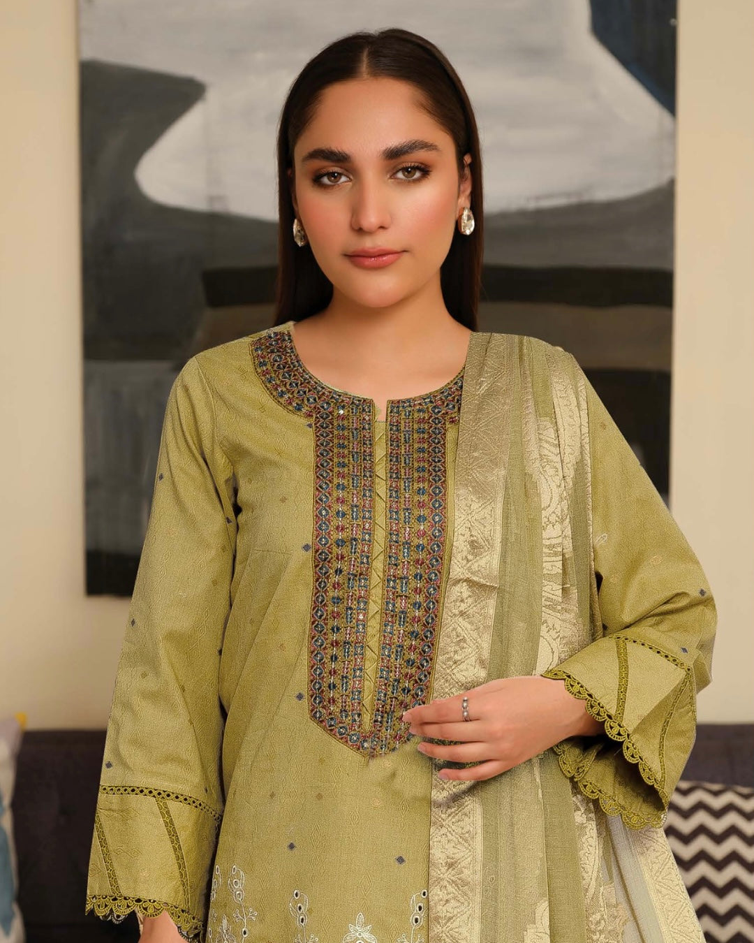 Johra Feeha | Embroidered Jacquard Lawn | Design 901