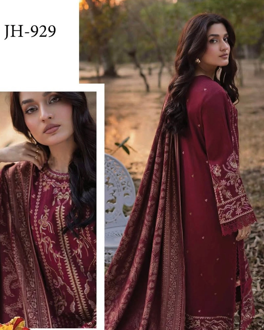 Johra Shine | Embroidered Fancy Winter Collection | Design 929