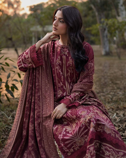 Johra Shine | Embroidered Fancy Winter Collection | Design 929