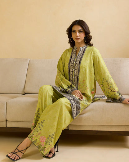 Zellbury | Embroidered Linen 2pc | Design 92
