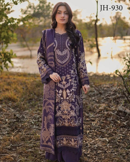 Johra Shine | Embroidered Fancy Winter Collection | Design 930