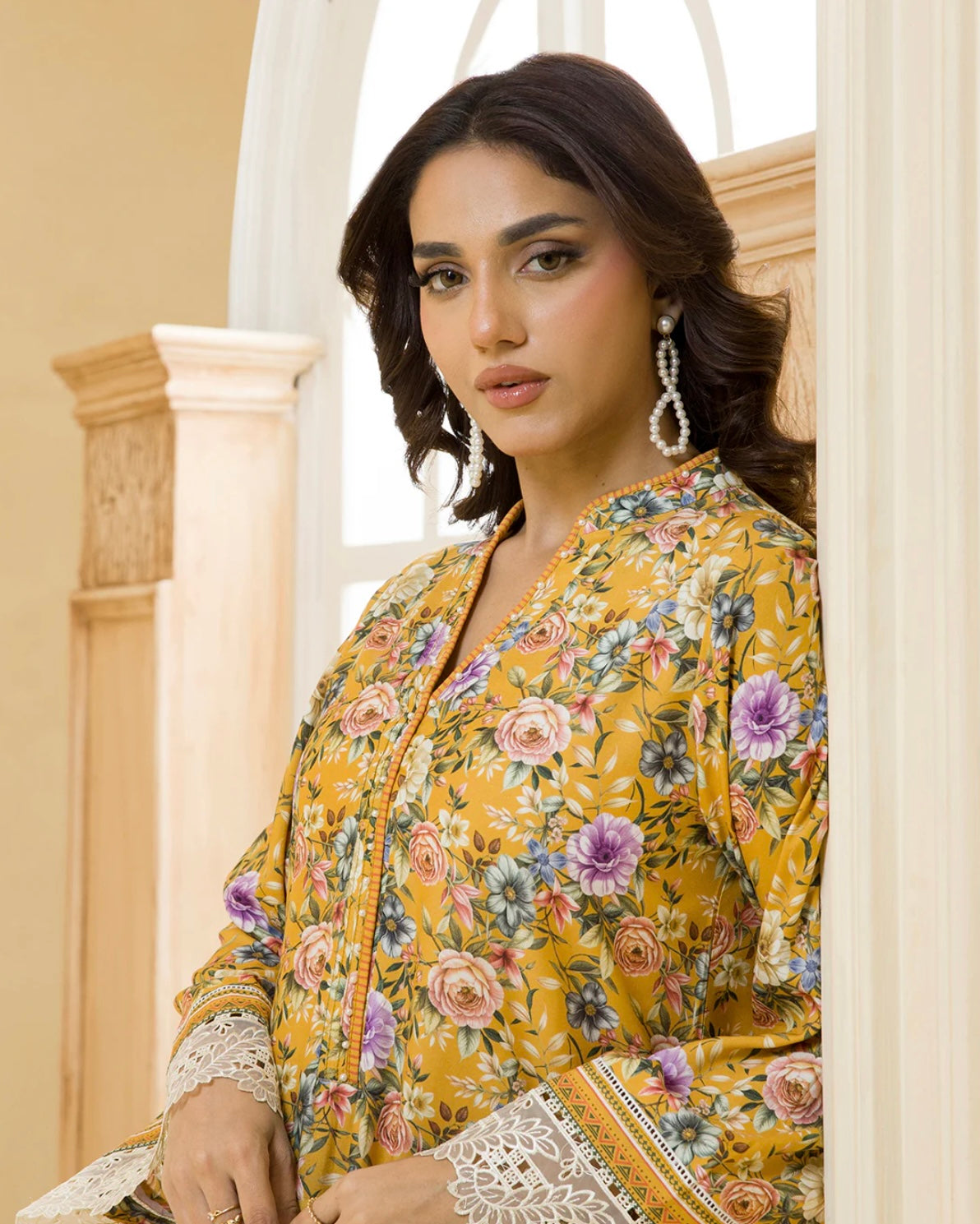 Zellbury | Embroidered Linen 2pc | Design 93
