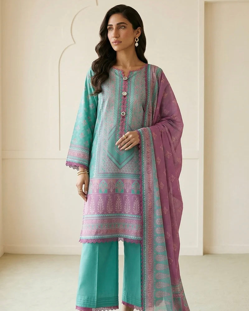 Zellbury | Printed Lawn 3pc | Design 942