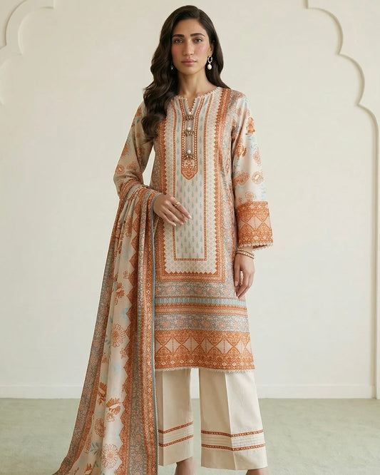 Zellbury | Printed Lawn 3pc | Design 944