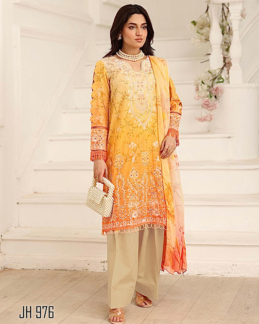 Johra Safoora | Embroidered Doria Lawn | Design 976