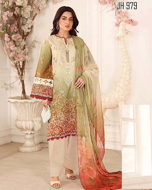 Johra Safoora | Embroidered Doria Lawn | Design 979