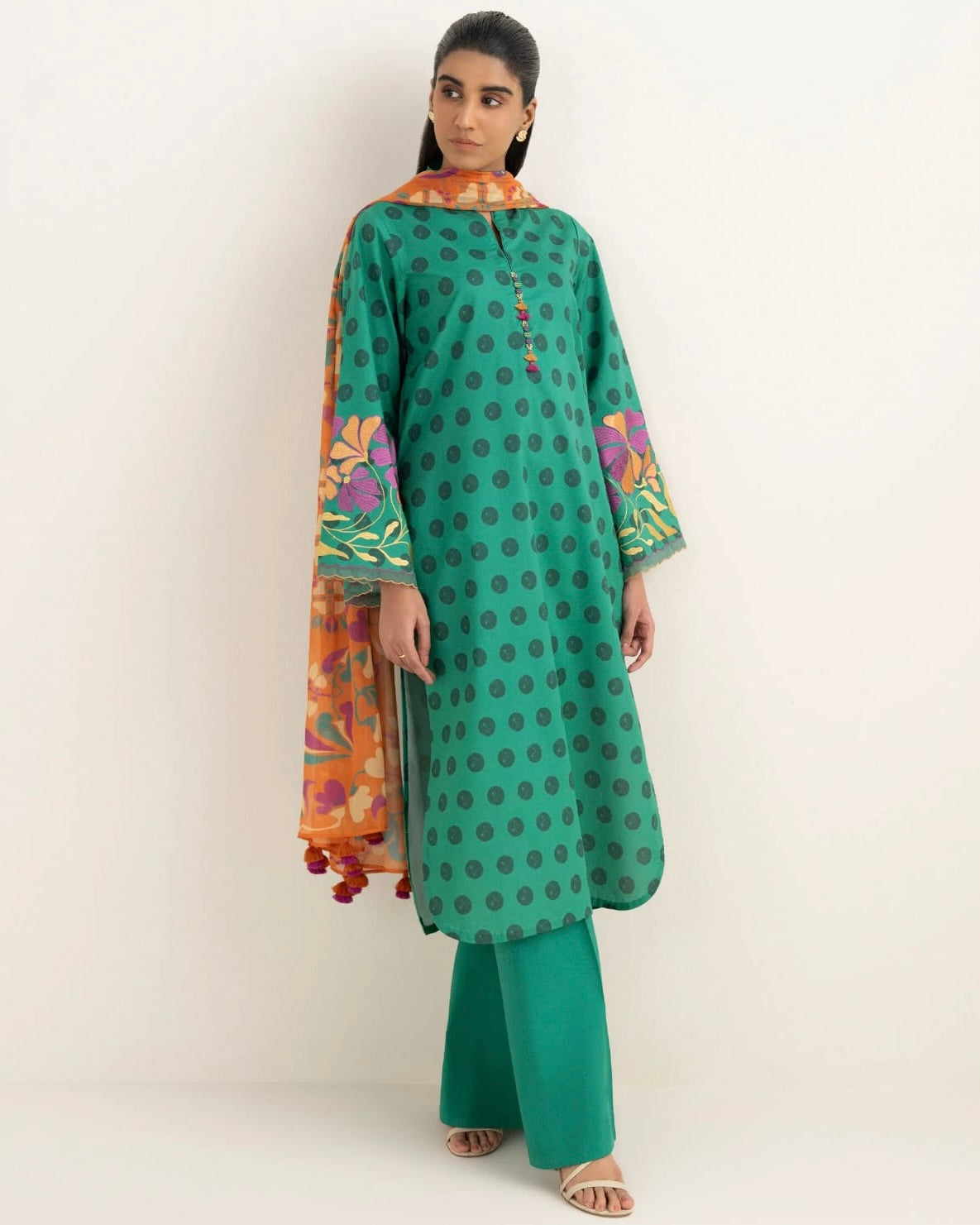 Sapphire | Embroidered Printed Lawn | Design 97