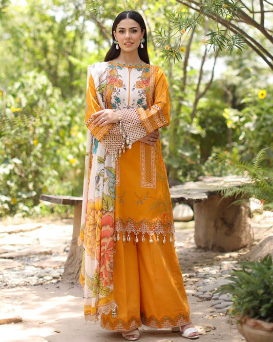 Charizma Infinity | Embroidered Printed Lawn | Design 9