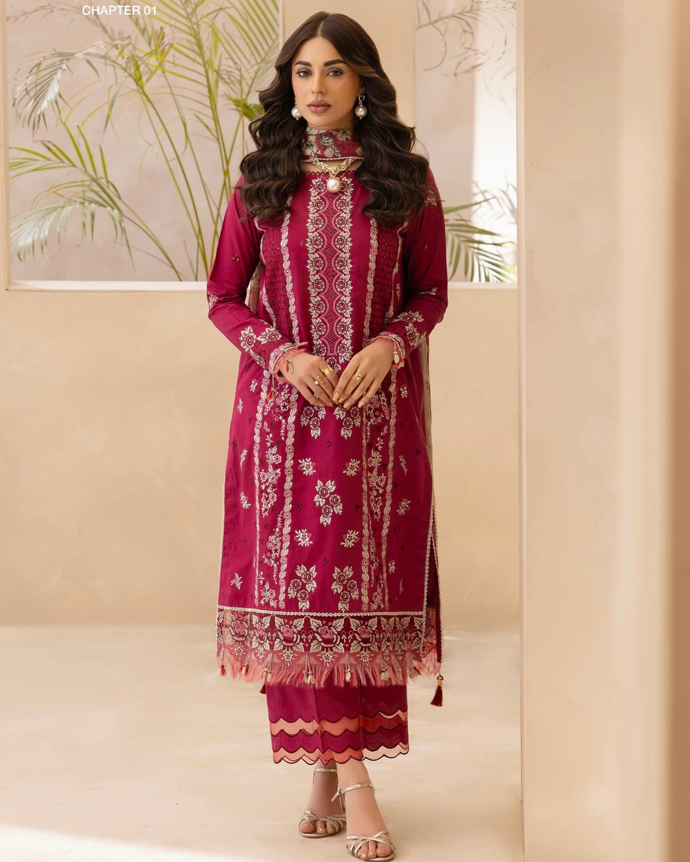 GullJee Sitara Noor | Embroidered Lawn | Design 9
