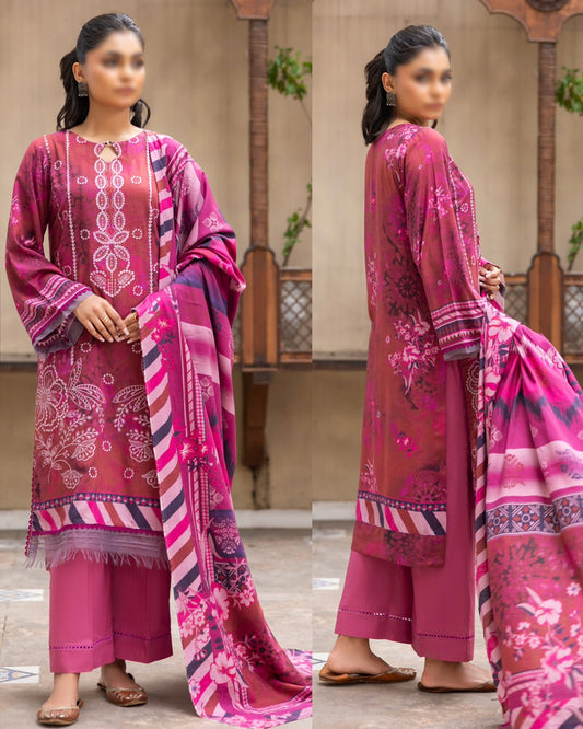 Fantak Sahil | Embroidered Printed Staple | Design 9