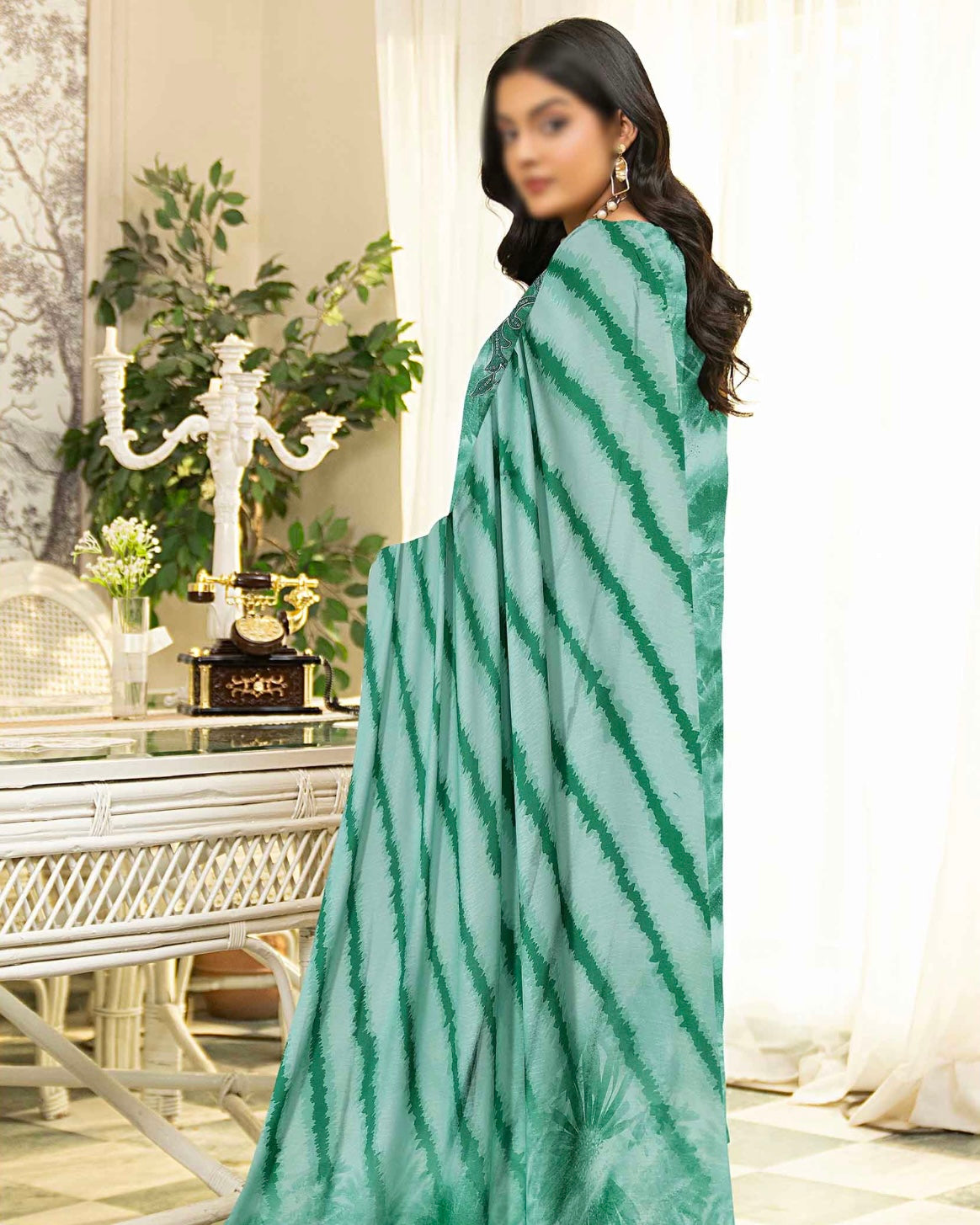 Fantak Batik | Embroidered Printed Karandi | Design 9