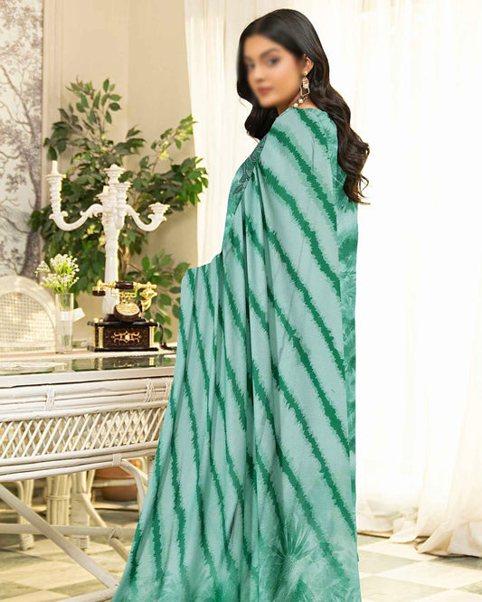 Fantak Batik | Embroidered Printed Karandi | Design 9