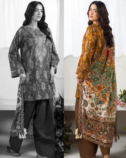 GullJee Haneen | Embroidered Lawn | Design 9