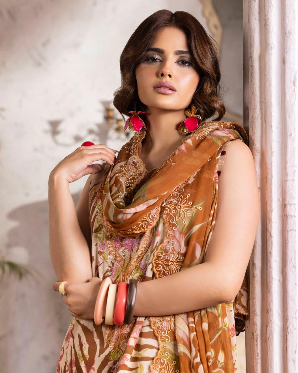 GullJee Rang Pasand | Embroidered Printed Lawn | Design 9