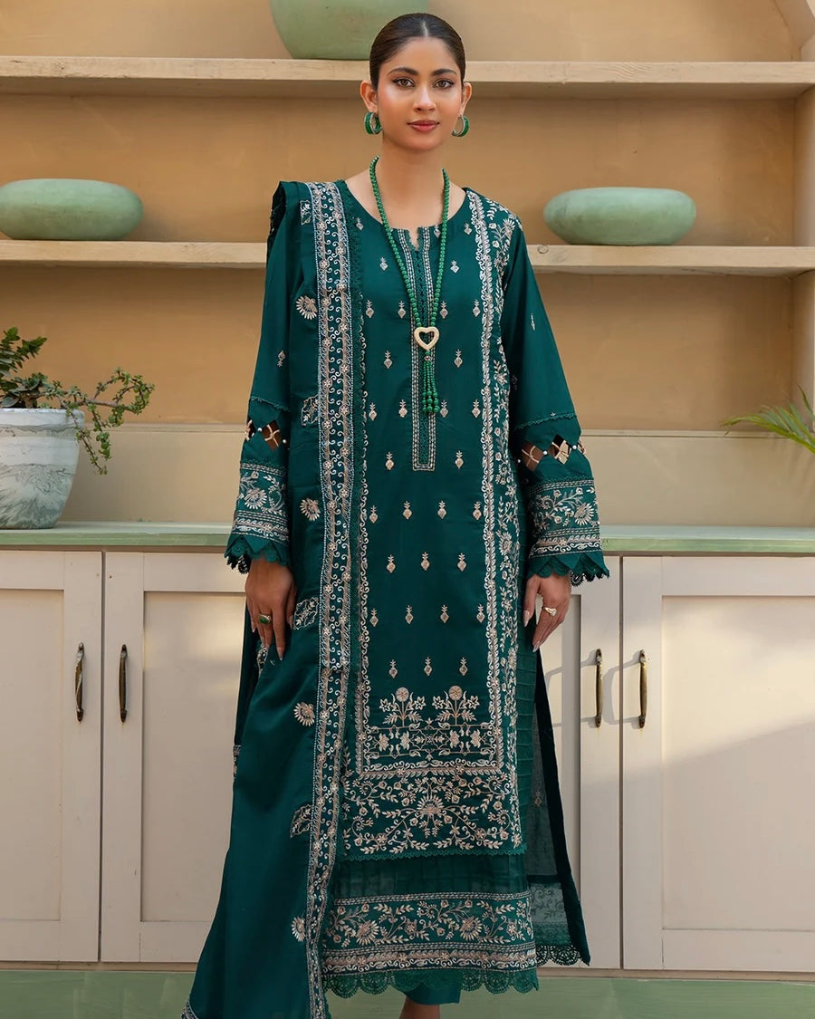 Johra Amoura | Emb Lawn with Emb Lawn Dupatta | Design 355