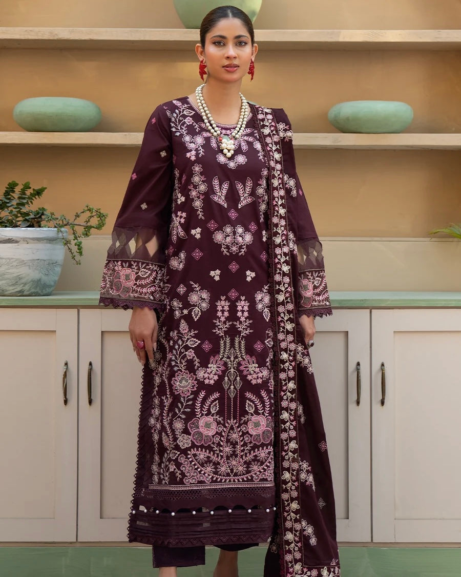 Johra Amoura | Emb Lawn with Emb Lawn Dupatta | Design 358