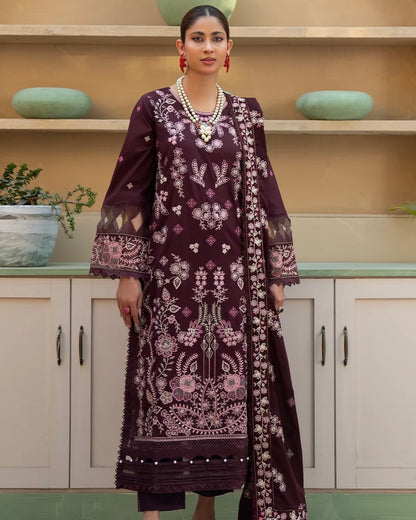 Johra Amoura | Emb Lawn with Emb Lawn Dupatta | Design 358