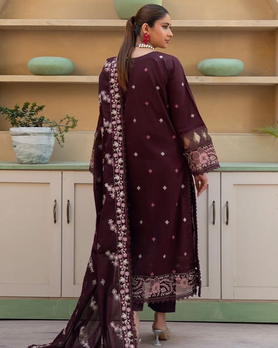 Johra Amoura | Emb Lawn with Emb Lawn Dupatta | Design 358