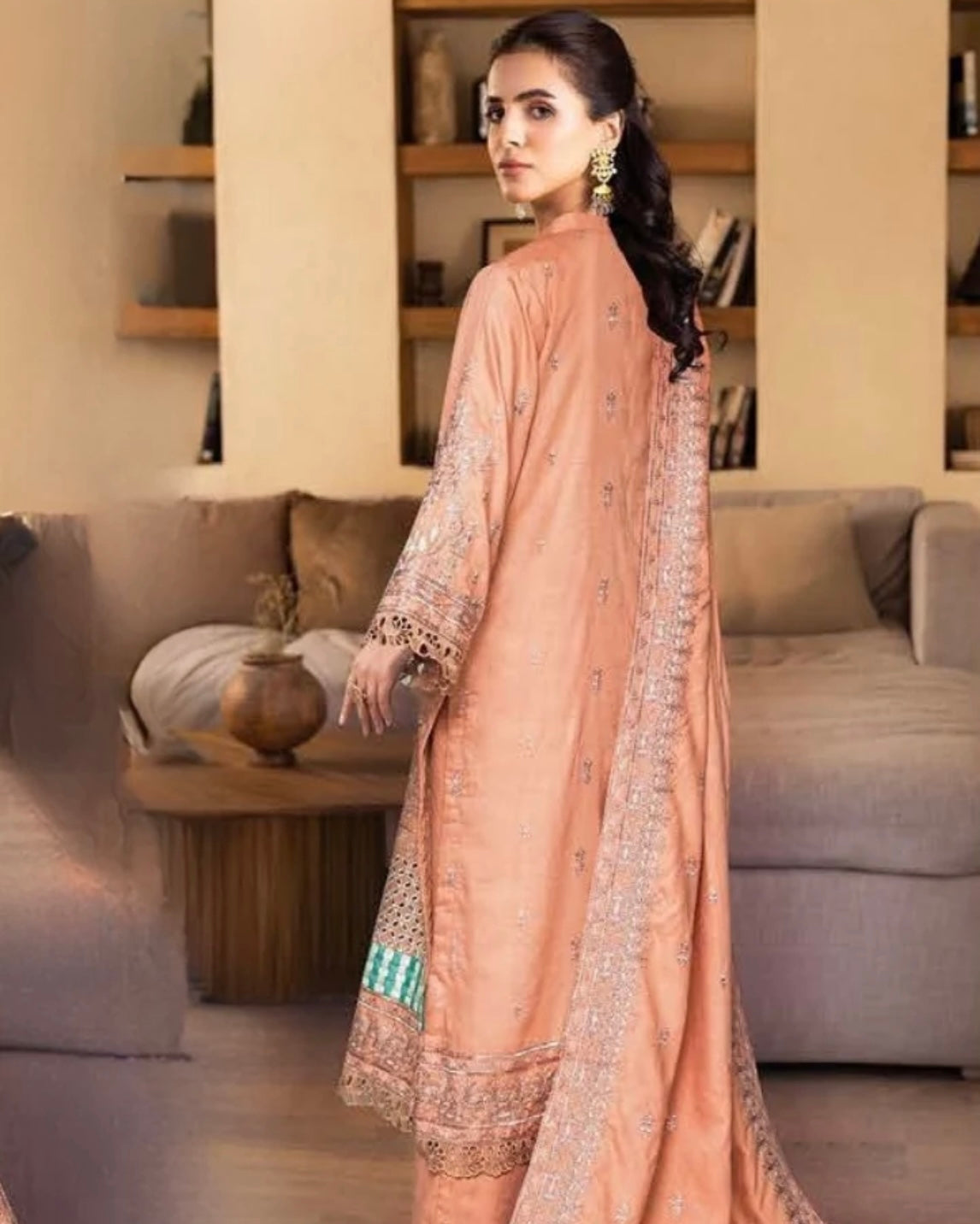 Johra Aura | Emb Marina with Emb Shawl | Design 1439