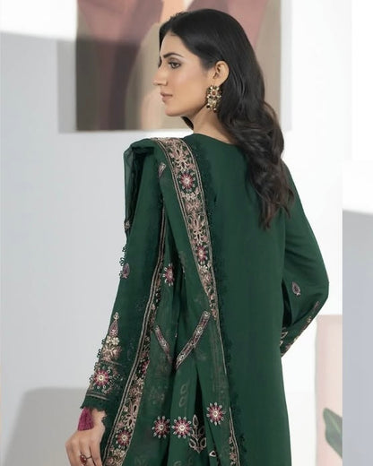 Johra Ayla | Emb Karandi with Emb Chiffon Dupatta | Design 60