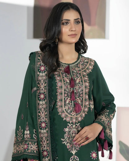 Johra Ayla | Emb Karandi with Emb Chiffon Dupatta | Design 60